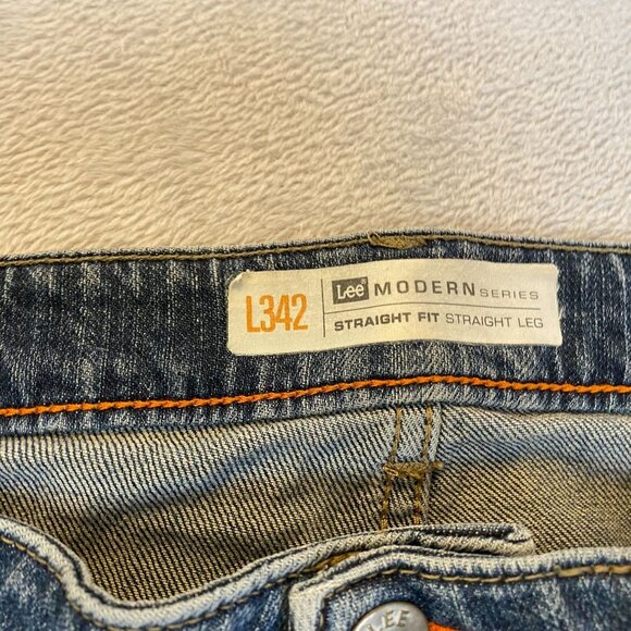 Lee Modern Series Men's Jeans 44x27 Measured Size Straight Fit Straight Leg - Picture 9 of 11